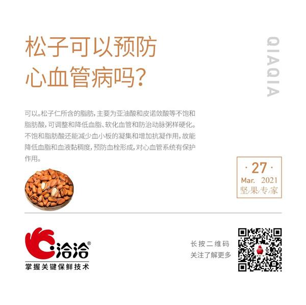 堅果功效小科普 | 松子可以預(yù)防心血管病嗎？